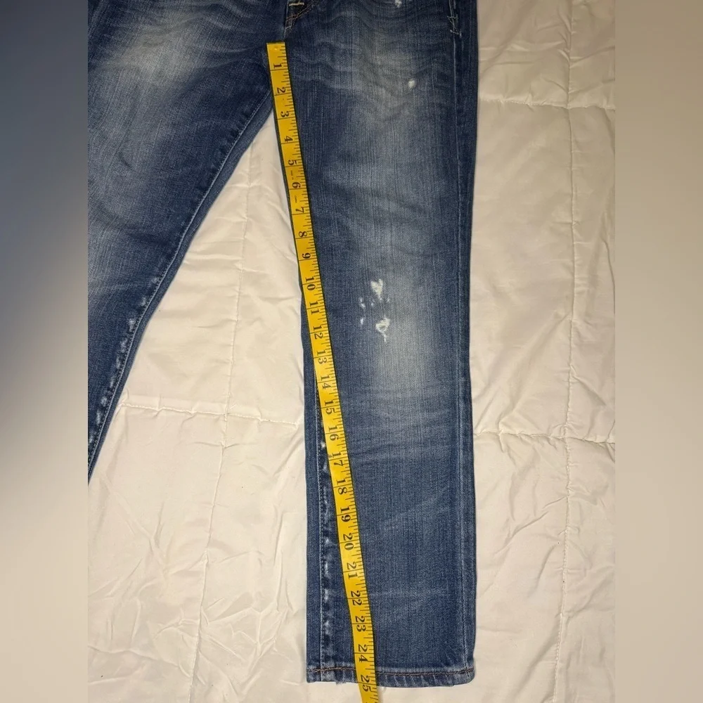 Lucky Brand Blue Straight Jeans with Vintage Distressing NoSize Tag.  #27